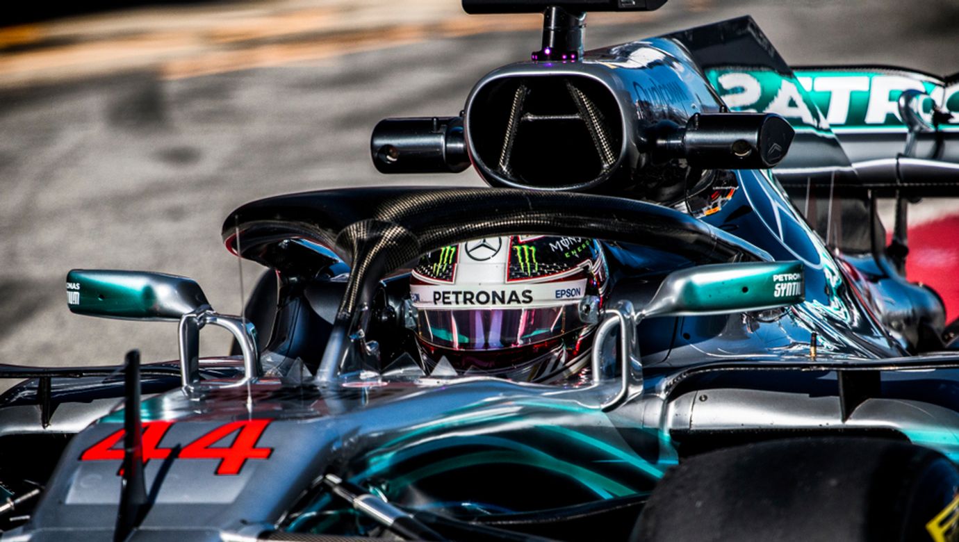Lewis,Hamilton,(uk),In,The,Mercedes,W09,F1,2018,Car