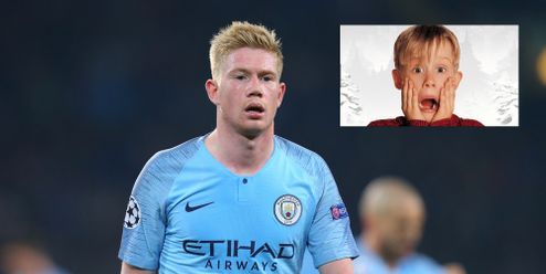 Kevin je sám doma. De Bruyne paroduje populární film